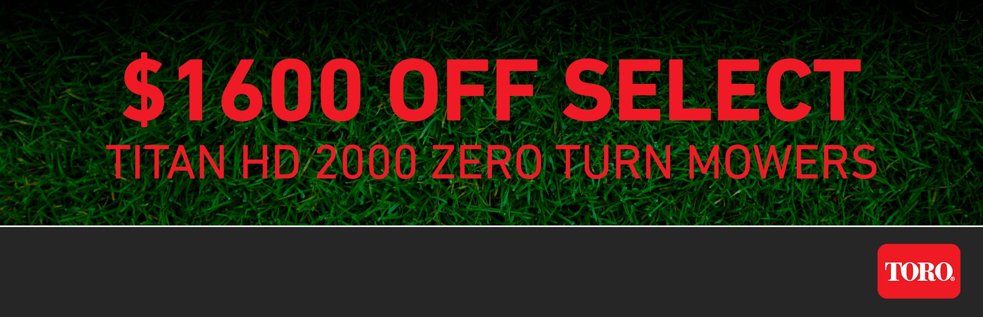 Toro: LS - $1600 CAD OFF Select TITAN HD 2000 Mowers